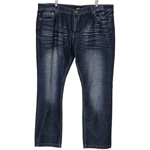 Nostic Vintage Men's Jeans W46xL33 Dark Wash Denim Grunge Skater 90s Streetwear